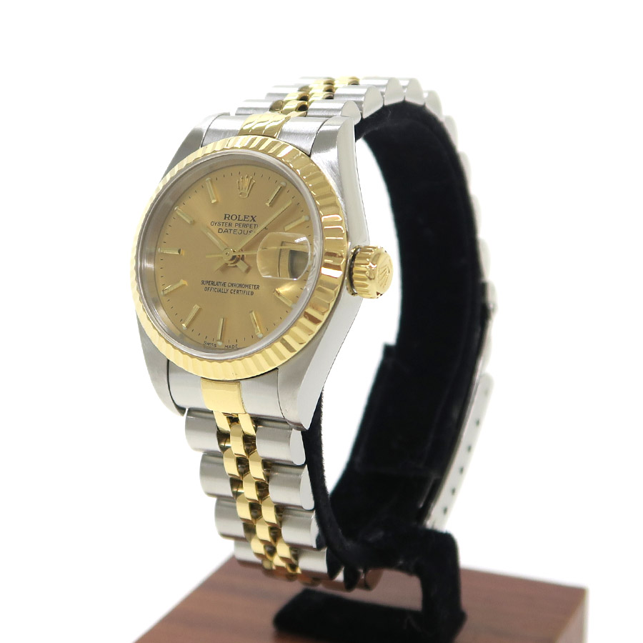 付属品多数】ROLEX 79173 Ladys シャンパン文字盤 バー