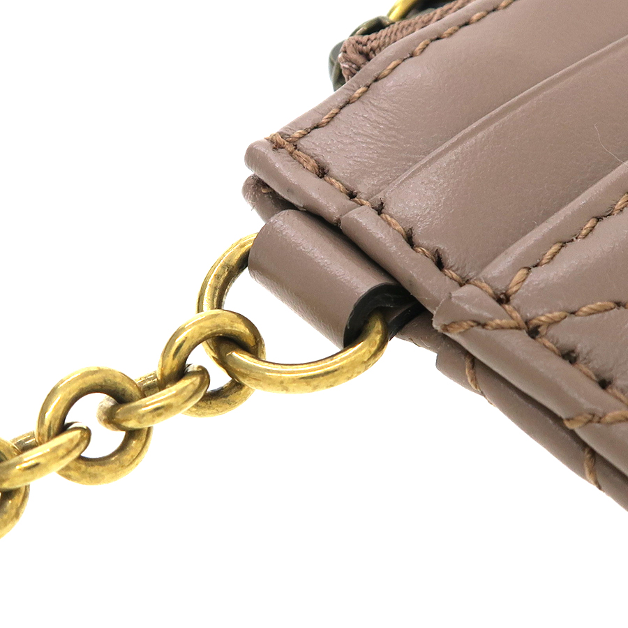 未使用に近いGUCCI グッチ マーモント 小銭入れ キーチャーム コインケース レディース