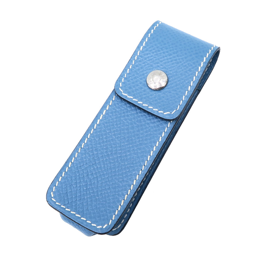 エルメス HERMES その他小物 セリエ 印鑑ケース 小物入れ ガムケース ブルー エルメス HERMES その他小物 セリエ 印鑑ケース 小物入れ ガムケース