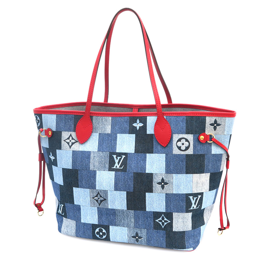 お洒落で収納力♪【Louis Vuitton】デニム ネヴァーフルMM LV × TM ネヴァーフル MM モノグラム・アンプラント｜ルイ