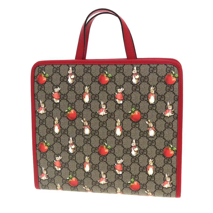 GUCCI トートバッグ ピーターラビットコラボ GGスプリーム 美品 未使用 新品 未使用 GUCCI グッチ ピーターラビット コラボ トート