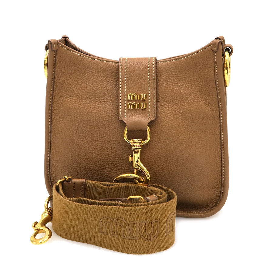 ロゴレザーショルダー