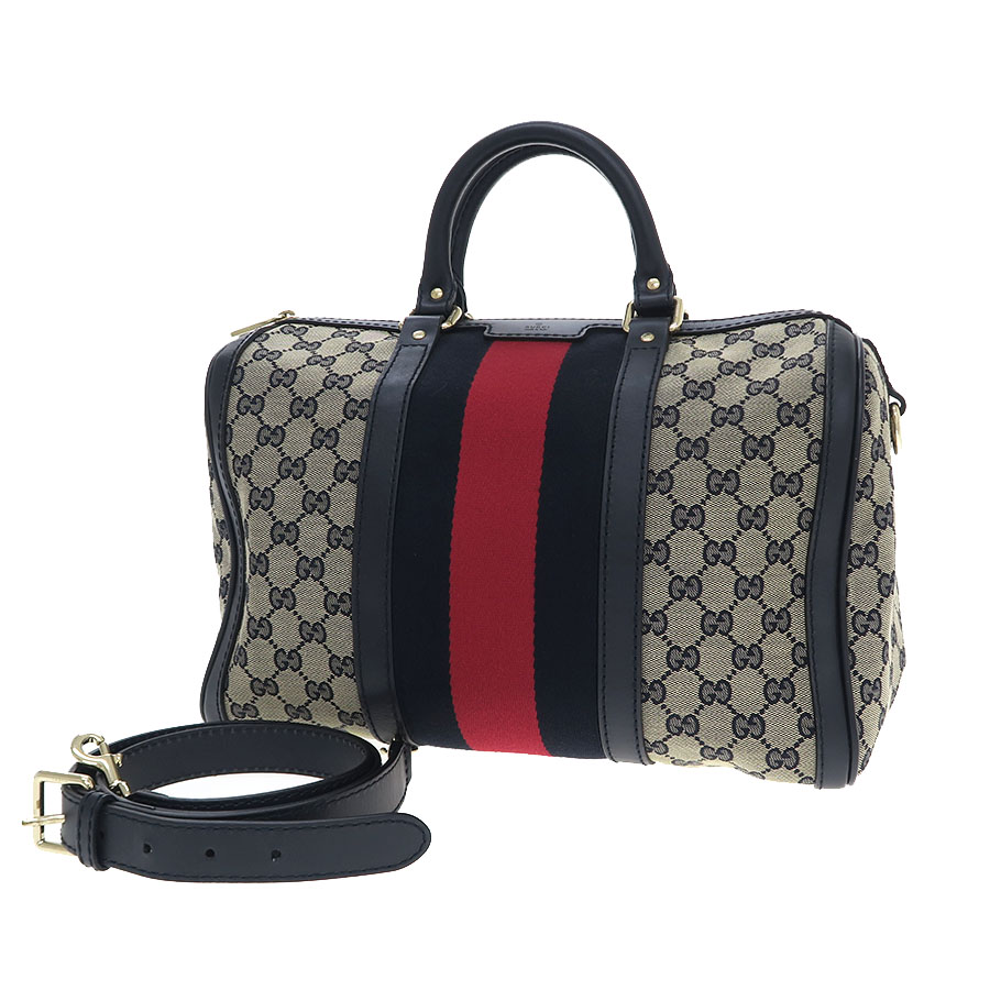 GUCCI GGキャンバス 2wayボストンバッグ GGキャンバス・2WAYボストン/質屋 さのや ブランド 通販サイト