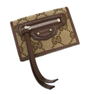 バレンシアガ/GGキャンバス・三つ折り財布