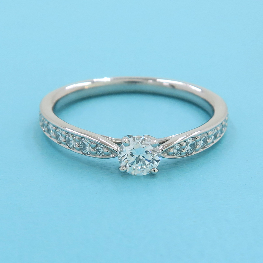 64384★Tiffany\u0026Co.★ ハーモニー ダイヤリング 婚約指輪 0.20ct