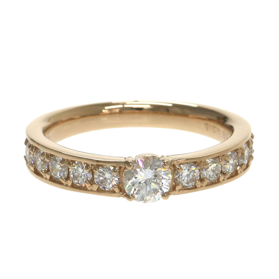 K18PGダイヤリング/D0.315ct
