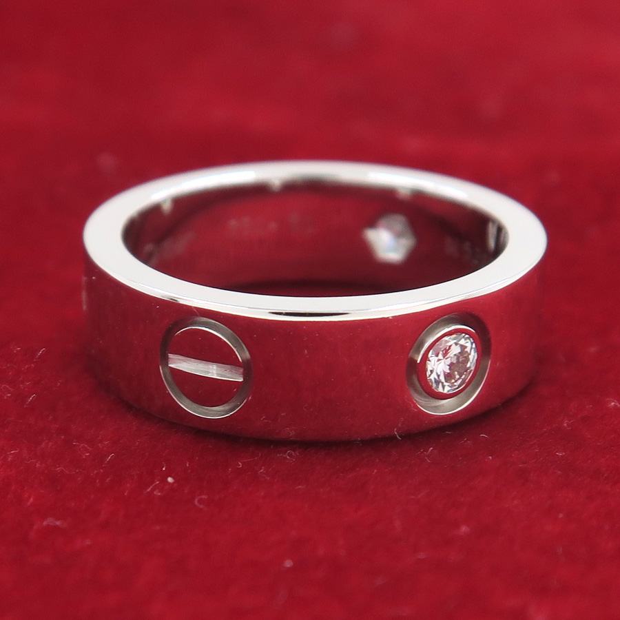 カルティエ ラブリング WG サイズ50 久しく 10号 Cartier