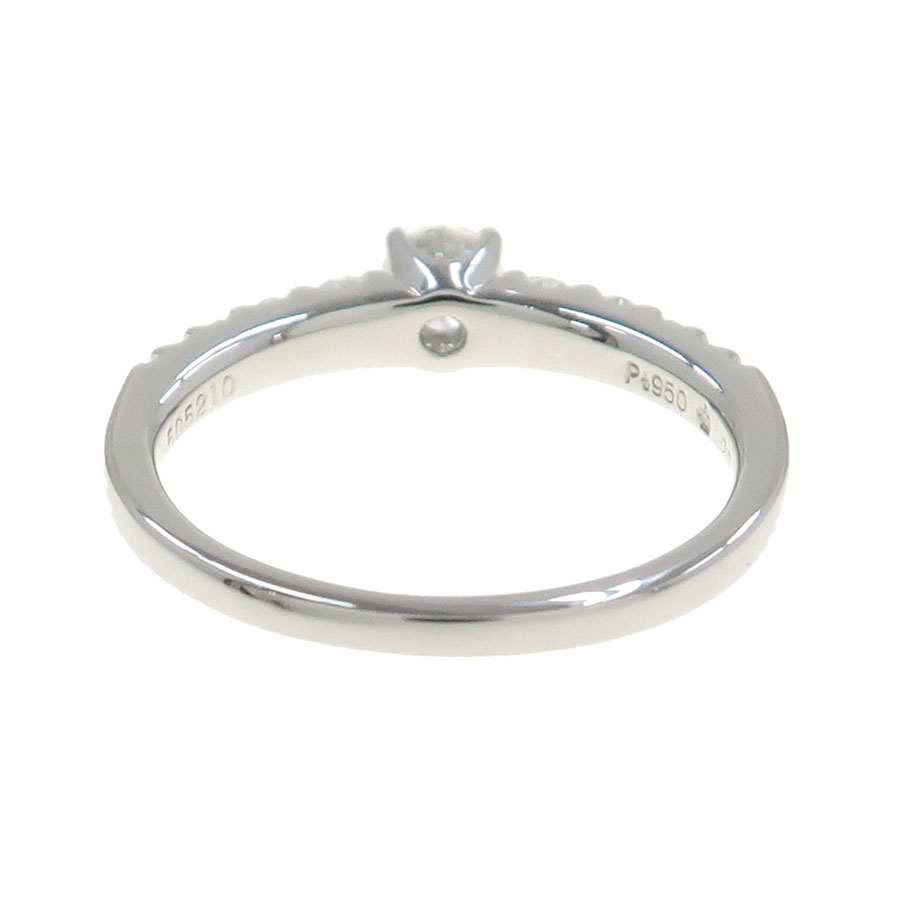 ロイヤルアッシャー ダイヤモンド D0.20ct D0.1 Pt950 リング