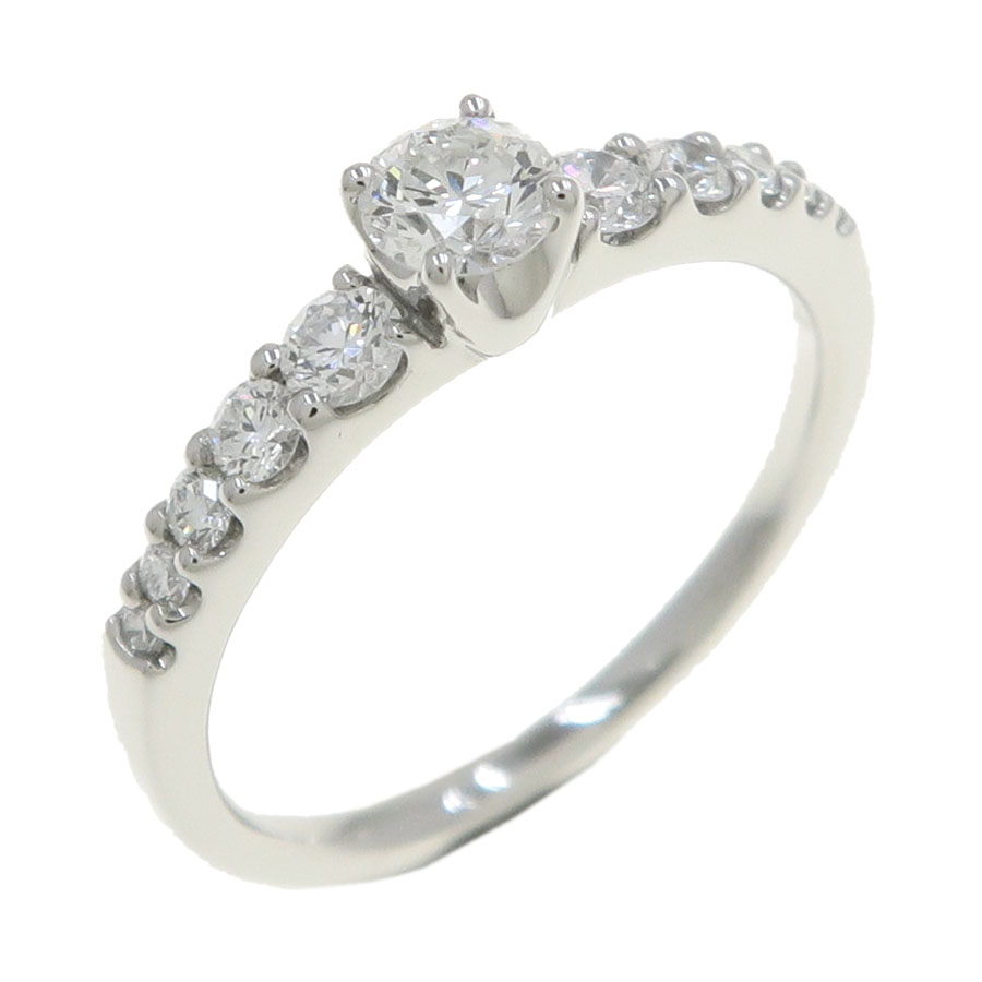 ロイヤルアッシャー ダイヤモンド D0.20ct D0.1 Pt950 リング