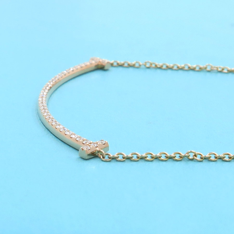 Tスマイルペンダント ネックレス（スモール）ダイヤモンド YG[63058777] T Smile Pendant Small Diamond |  ティファニー 新品 ジュエリー