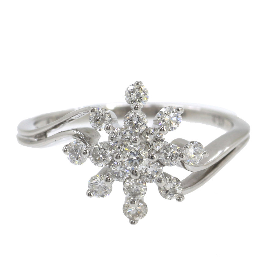 K18WGダイヤリング