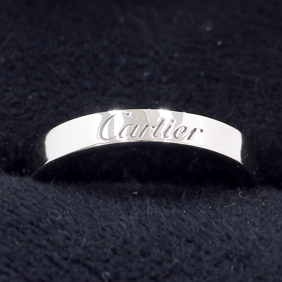 satoです。正規店購入！カルティエCドゥリング　指輪 Cartier カルティエ Cドゥカルティエリング/1Pダイヤ#47(日本