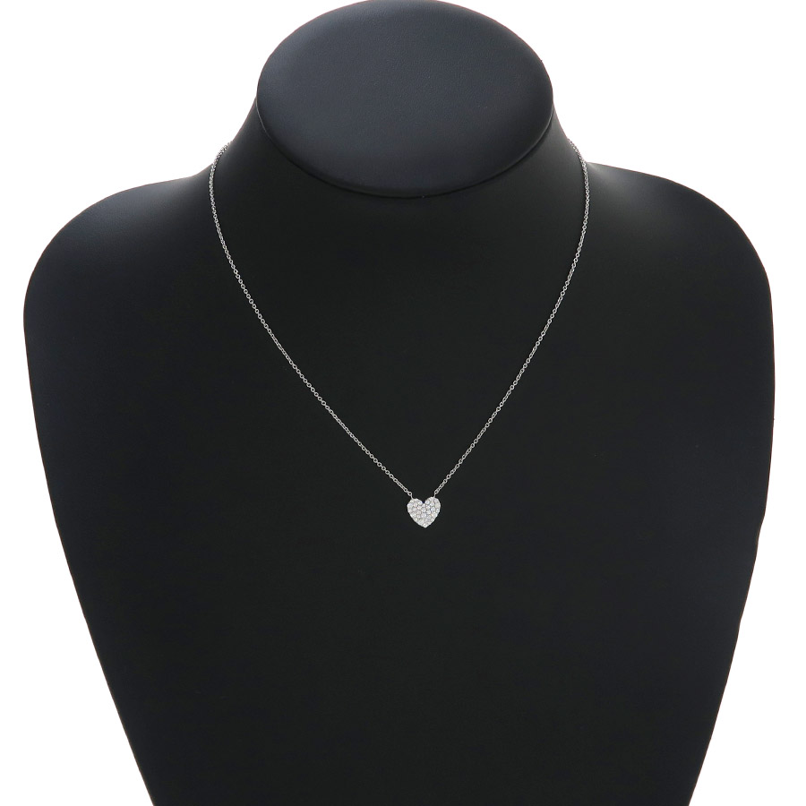 【美品】Tiffany&Co.メトロハートダイヤネックレス メトロ ハート ダイヤネックレス[27513972] | ティファニー 新品