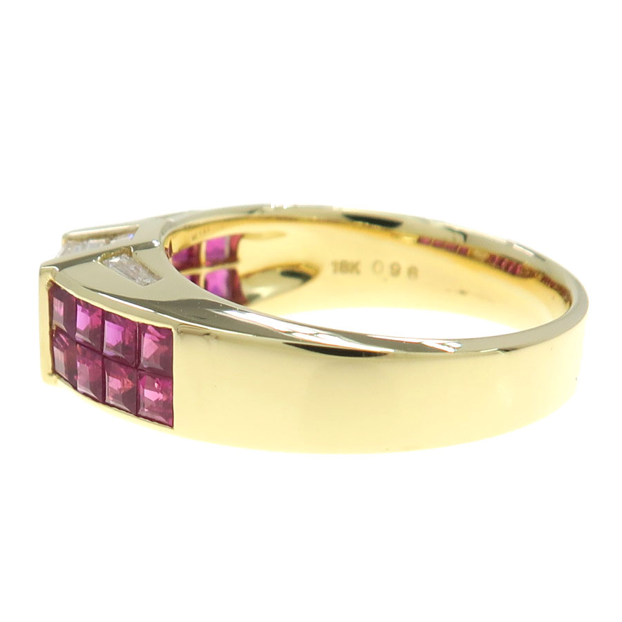 【9/28のみの値下げ】18金ゴールド ルビー ダイヤ リング 18Kルビーダイヤリング/質屋 さのや ブランド 通販サイト