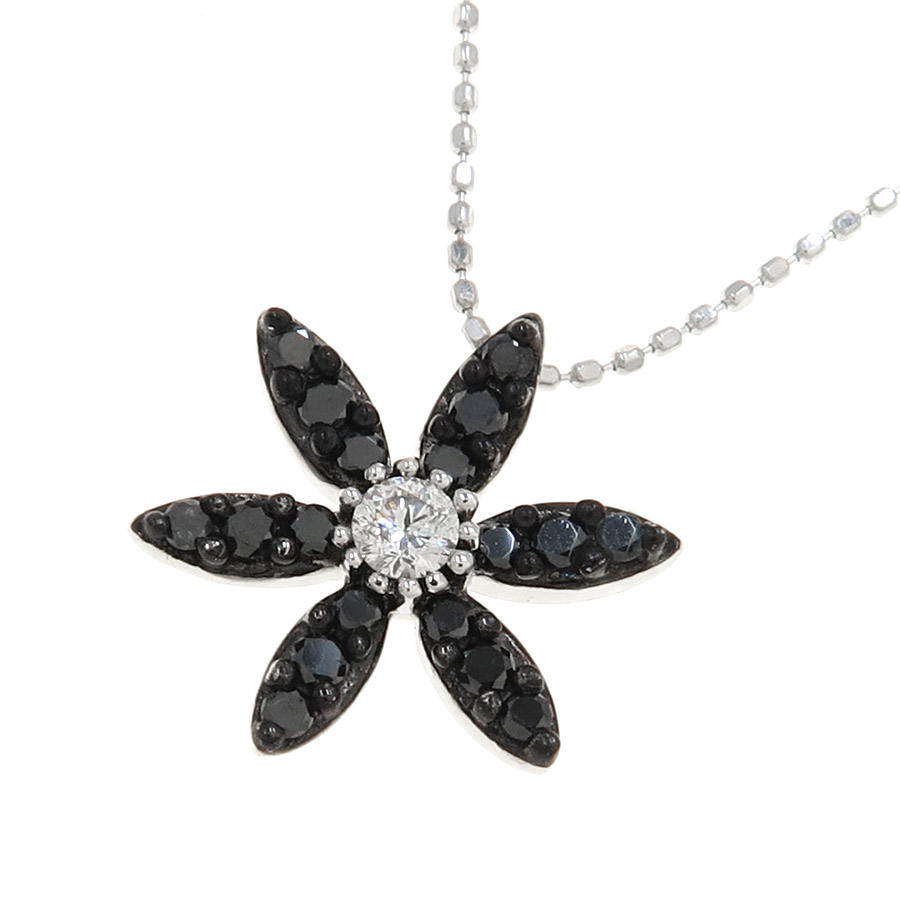 K18WGダイヤネックレス