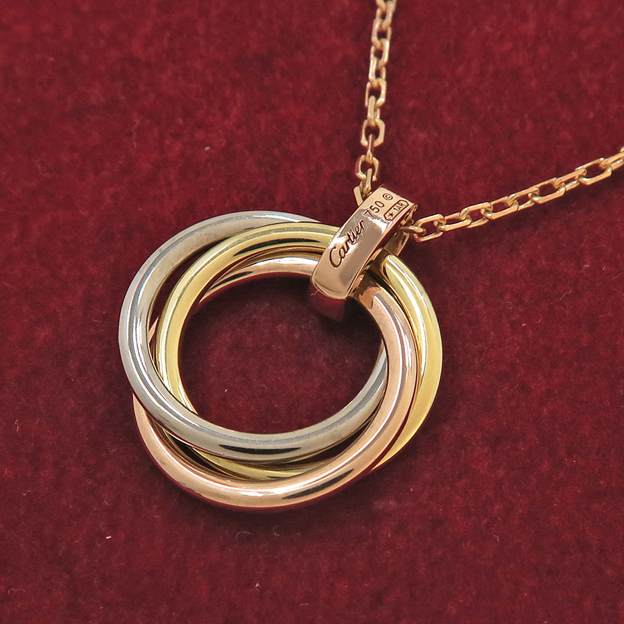 カルティエ(CARTIER)カルティエ トリニティネックレス 5Pダイヤ