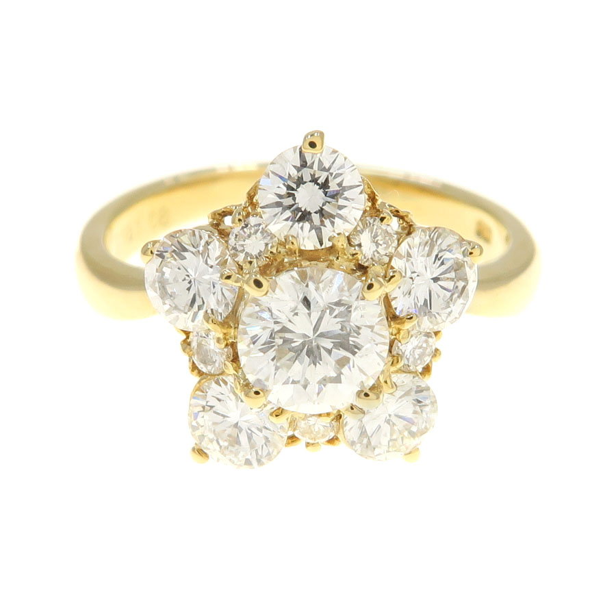 K18ダイヤリング/D0.618ct