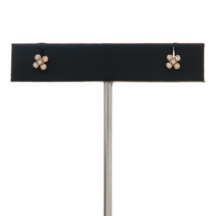 ダイヤピアス/フラワー