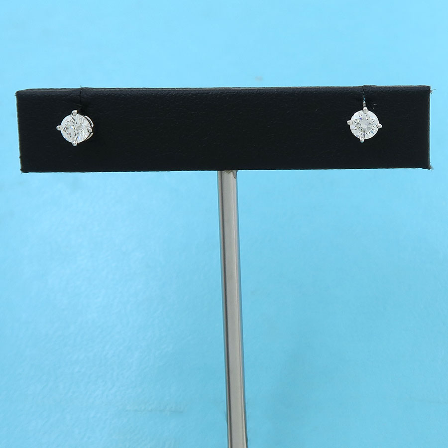 ソリティアダイヤピアス/合計約D0.48ct