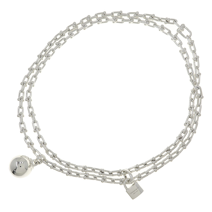 ハードウェアスモールラップネックレス