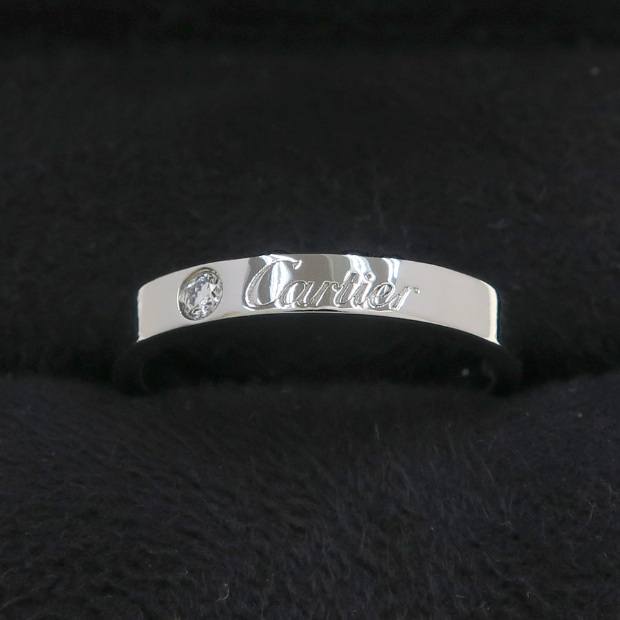 Cドゥカルティエリング/3MM/1Pダイヤ