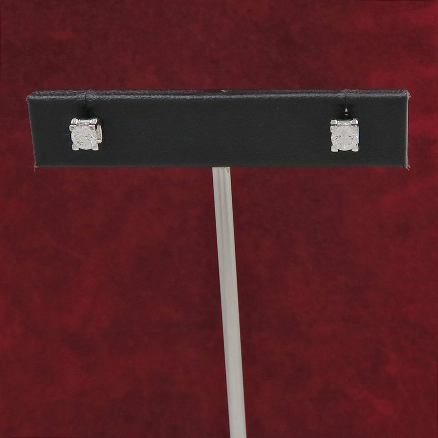 Cドゥカルティエダイヤピアス/D0.26ct×2