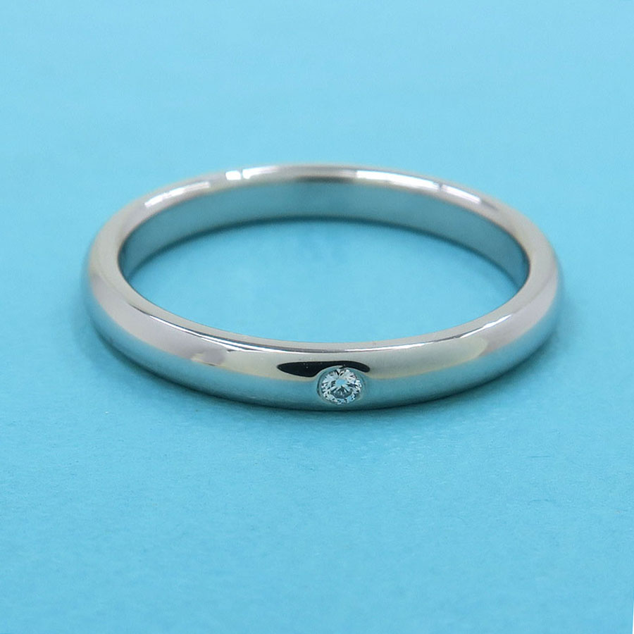 ティファニー　バンドリング　1pダイヤ　8号 スタッキングバンド スタッキングバンドリング/1Pダイヤ/質屋 さのや ブランド 通販サイト