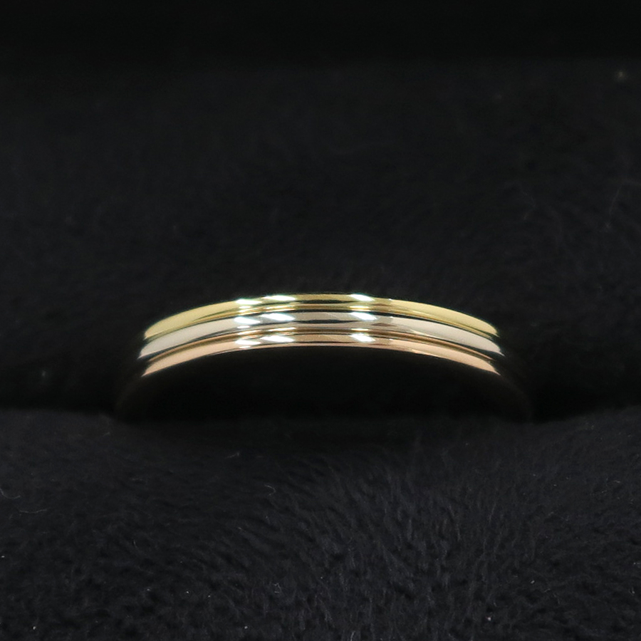 スリーゴールドウェディングリング