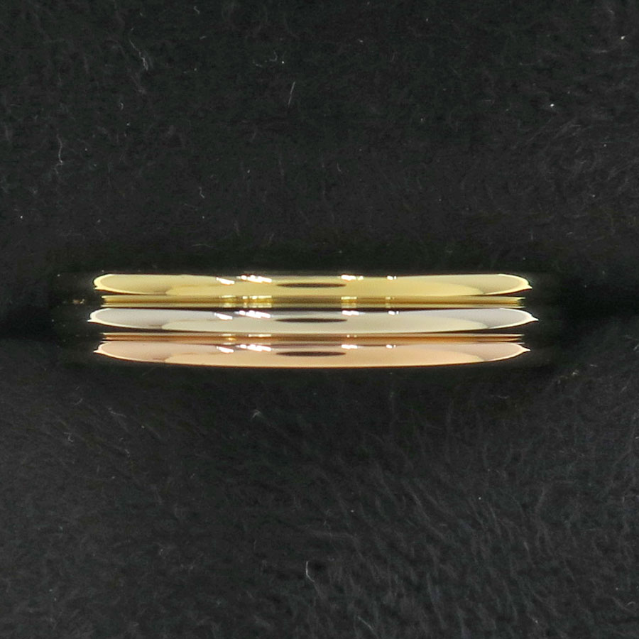 スリーゴールドウェディングリング