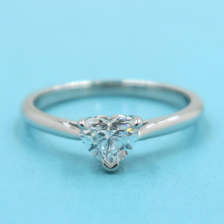 ソリティアリング/D0.46ct/ハートシェイプ