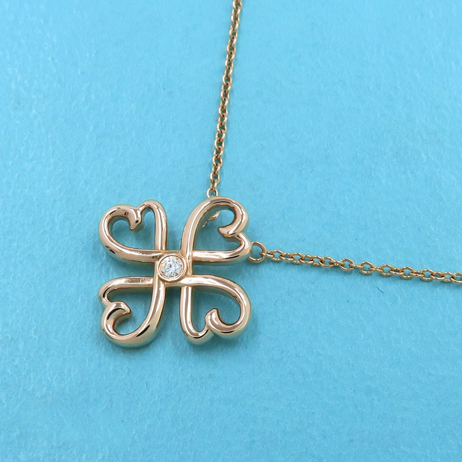 ラビングハートネックレス/1Pダイヤ