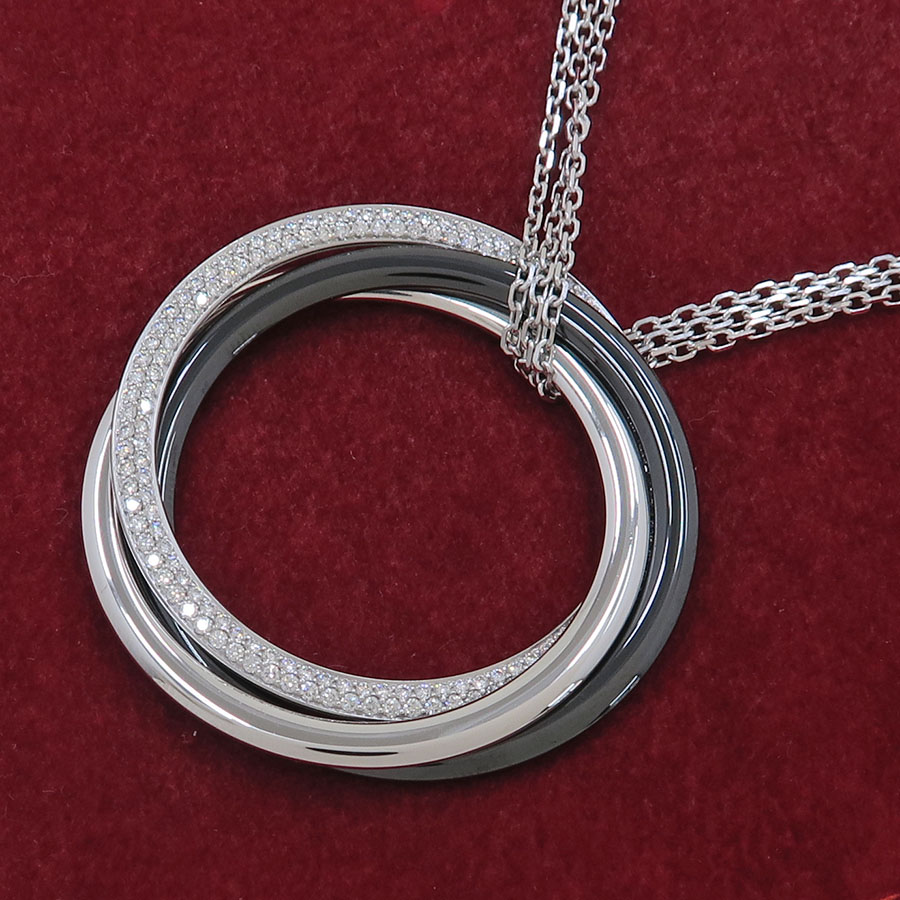 トリニティダイヤネックレス/セラミック