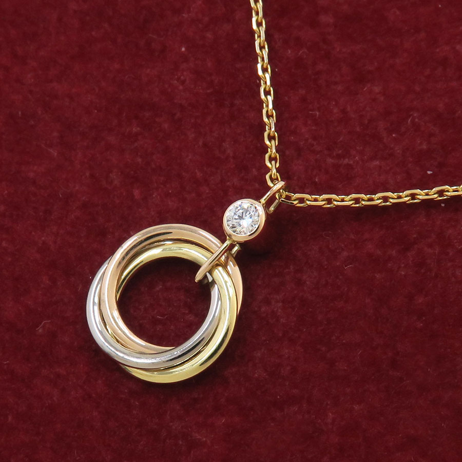 トリニティネックレス/ダイヤ1P