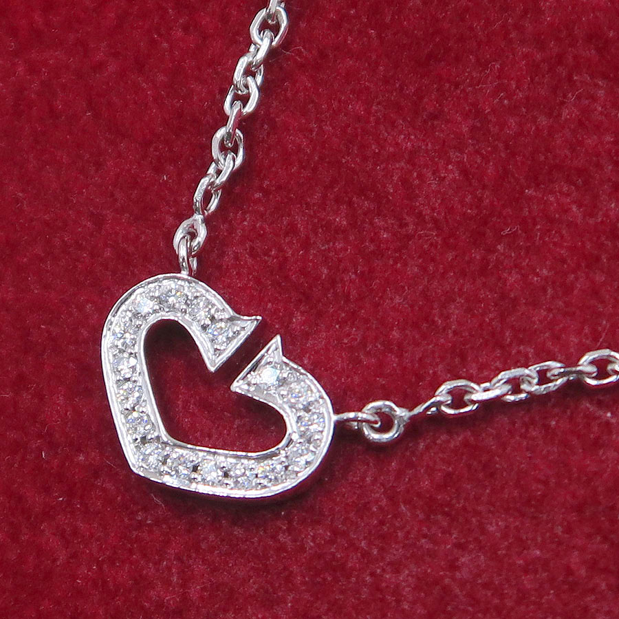 Cハートダイヤネックレス