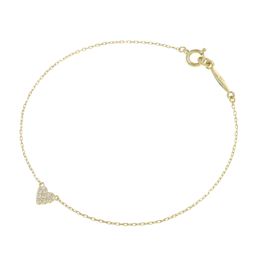 ハートパヴェブレスレット