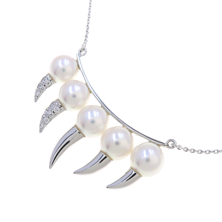 デインジャーファングダイヤネックレス/アコヤ