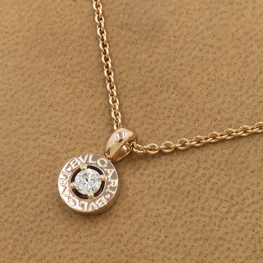 ブルガリブルガリネックレス/1Pダイヤ