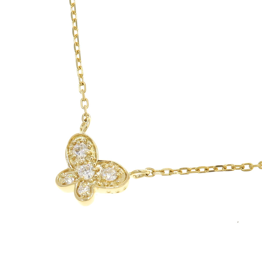 ダイヤネックレス/バタフライ