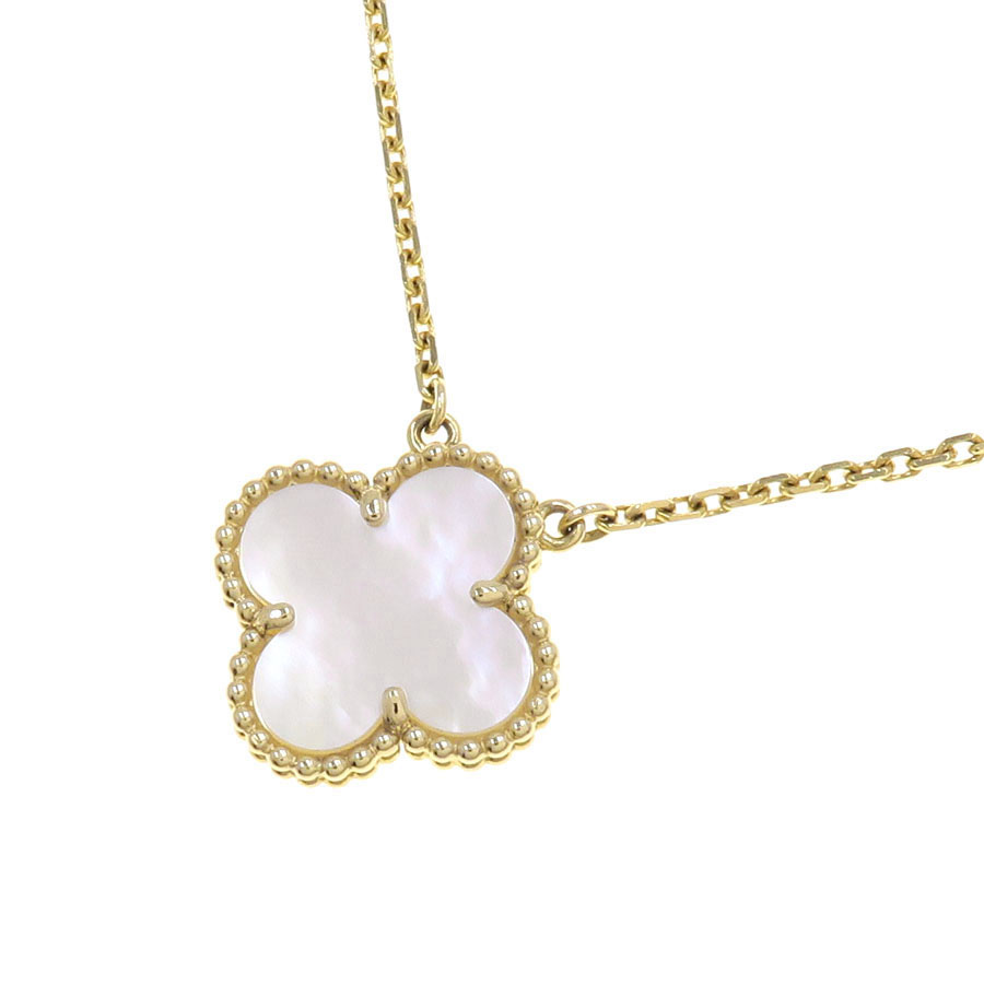 ヴィンテージアルハンブラネックレス/マザーオブパール