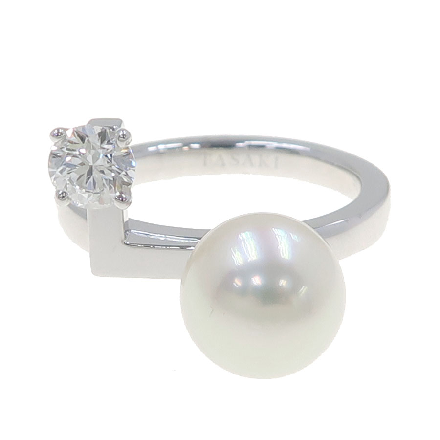 バランスノートパールリング/アコヤ/D0.40ct