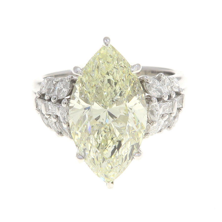 Pt900ダイヤリング/マーキスカット/D5.062ct