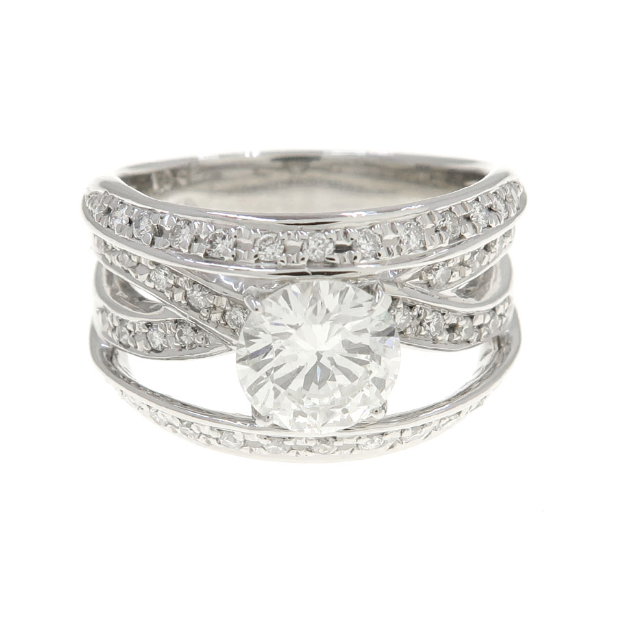 Pt900ダイヤリング/D1.052ct