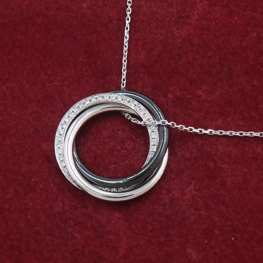 トリニティダイヤネックレス/セラミック