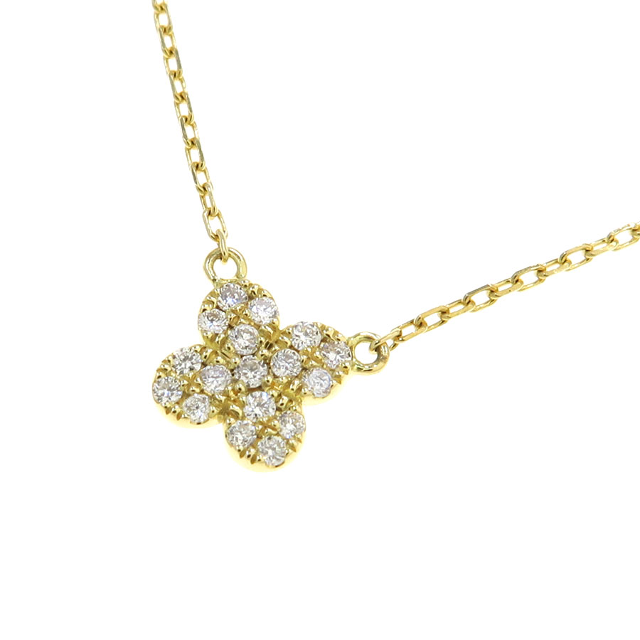 ペタルパヴェダイヤネックレス