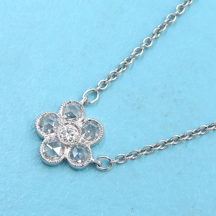 ガーデンフラワーダイヤネックレス/ローズカット