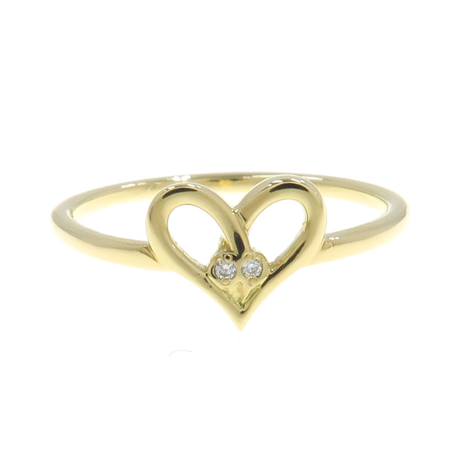 フィルージュハートプチダイヤリング