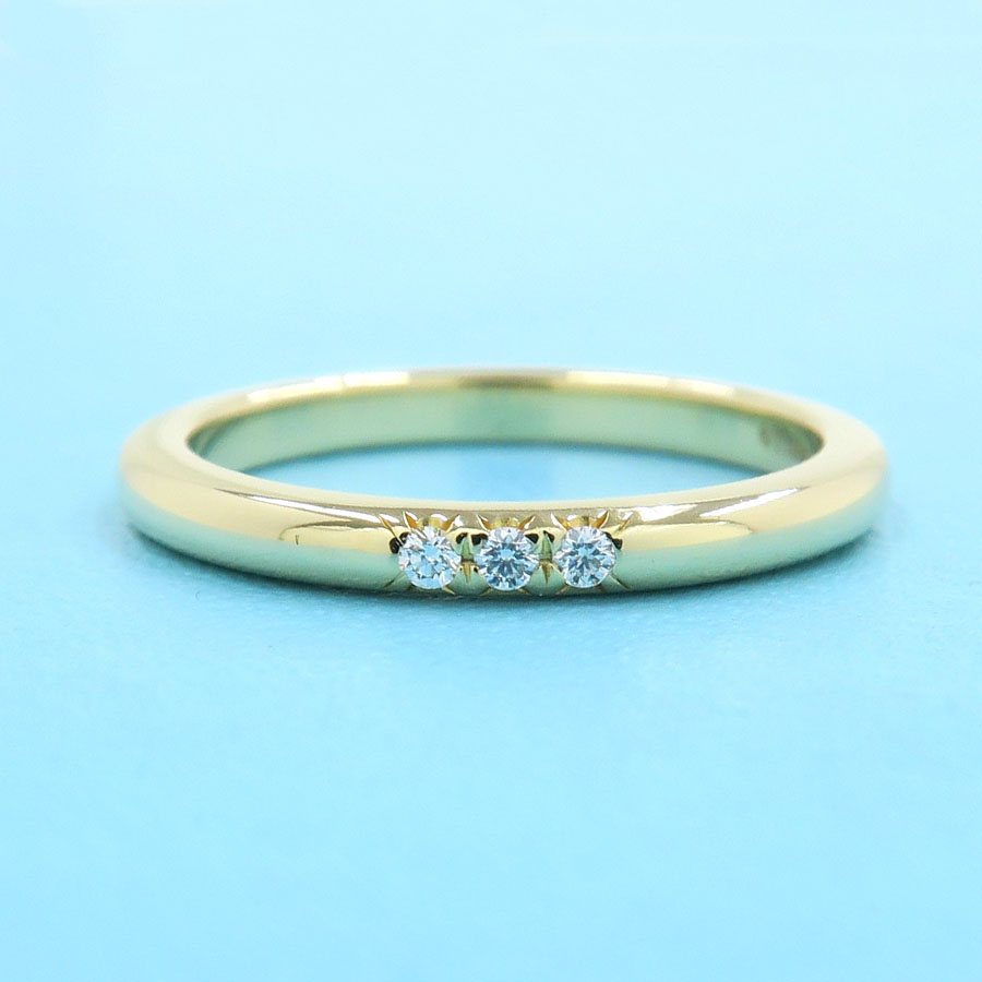 フォーエバーバンドリング/ダイヤ3P/2MM