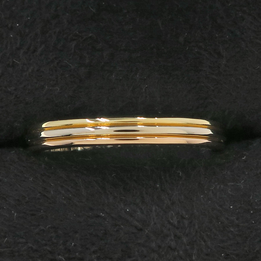 スリーゴールドウェディングリング