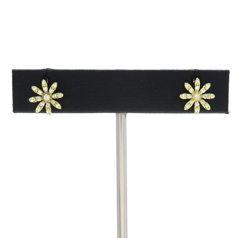 フルブルームパヴェダイヤピアス