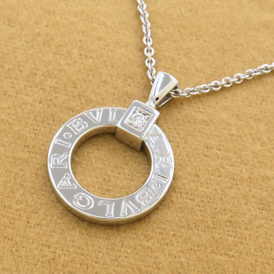 ブルガリブルガリネックレス/1Pダイヤ